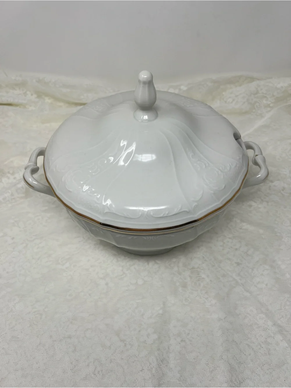 Vintage BernadotteTureen with Gold Trim